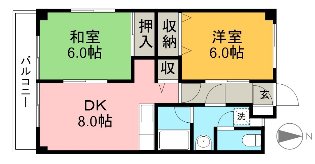 マリーハウスⅢ 間取り図