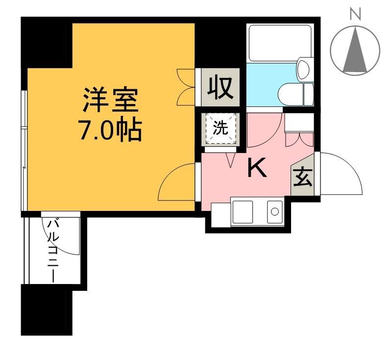 アルファはりまやばし 701号室 間取り