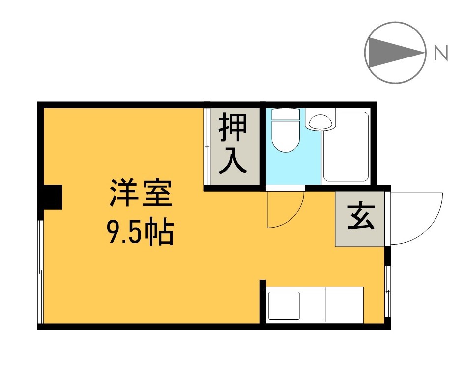 レスト吉田町 302号室 間取り