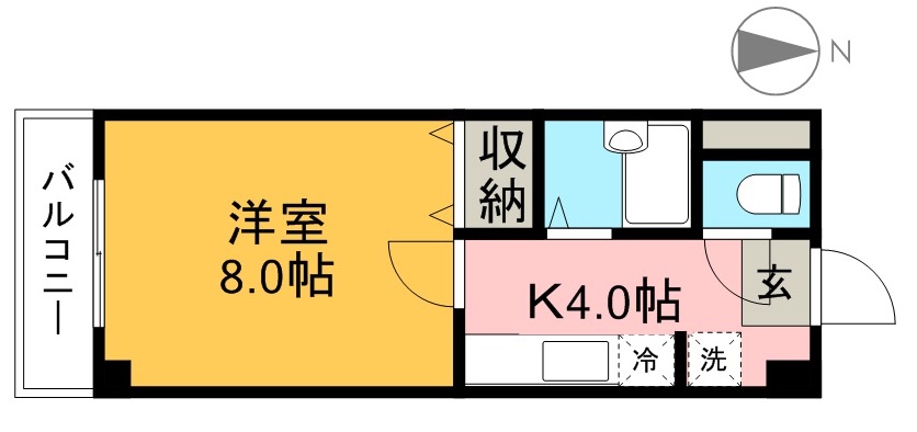 貳室邸マンション 205号室 間取り