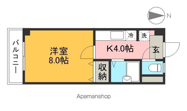 貳室邸マンション 202号室 間取り