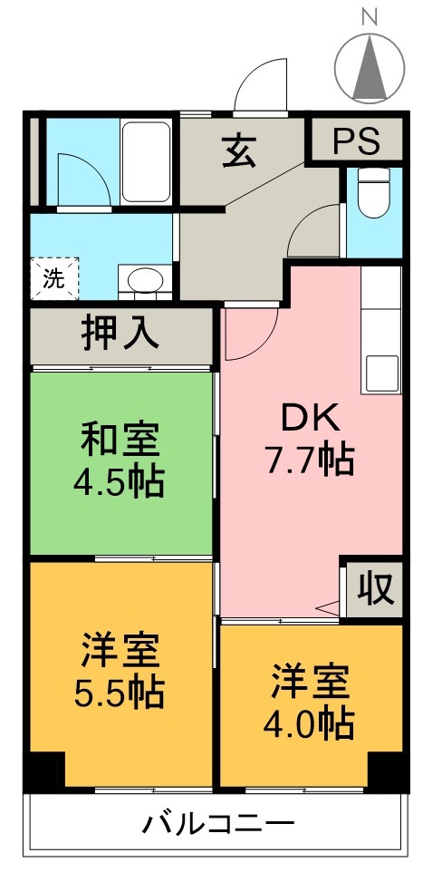 第３山崎マンション 間取り図