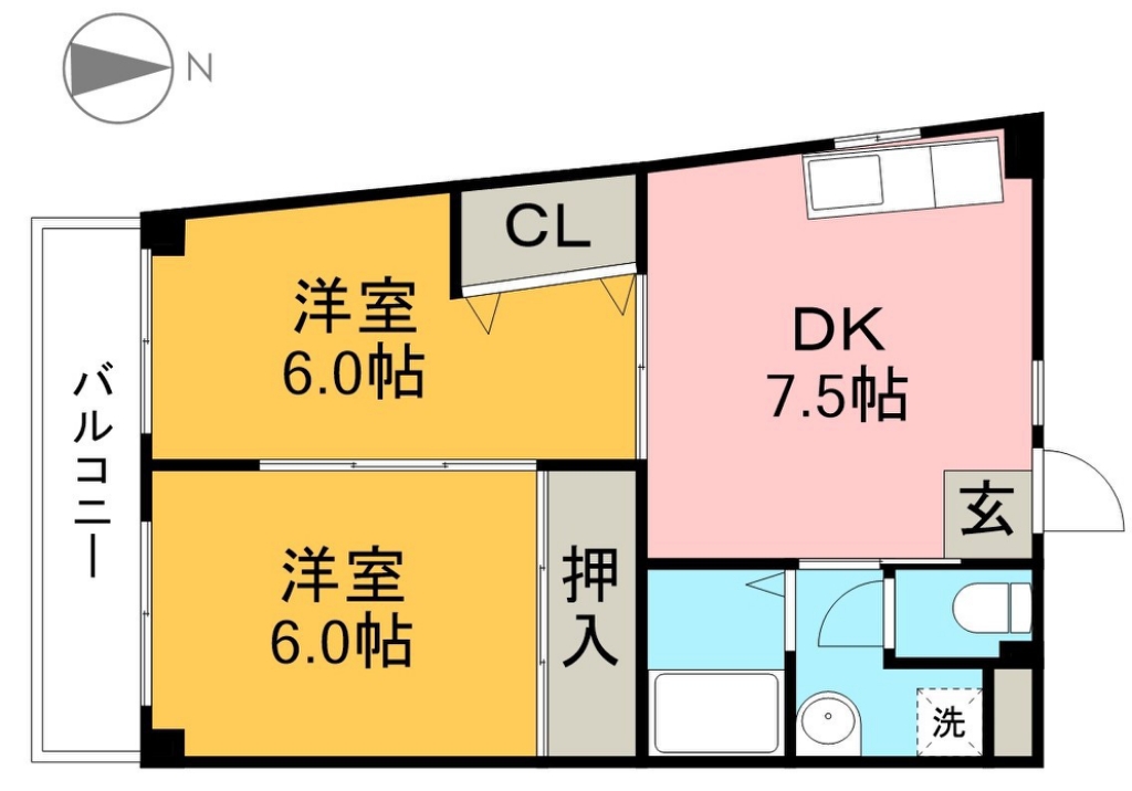 ＳＩＮＡＪＹＵＲＩＭＥ　ｒｅｓｏｌ 間取り図