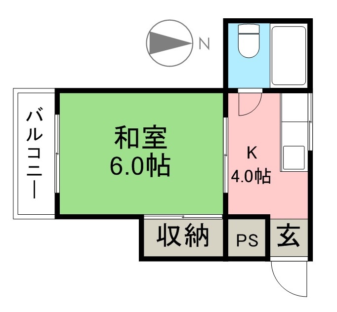 シャトーふみ 間取り図