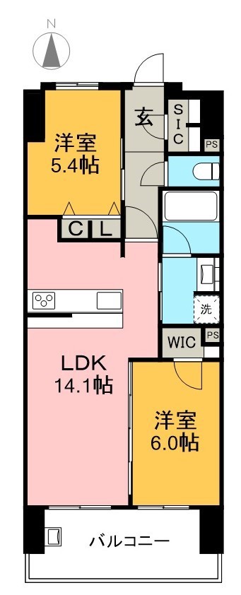 ロイヤルガーデン上町 間取り図