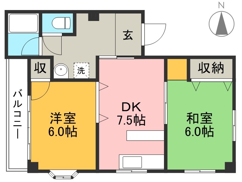 ロイヤルガーデン南宝永町 201号室 間取り