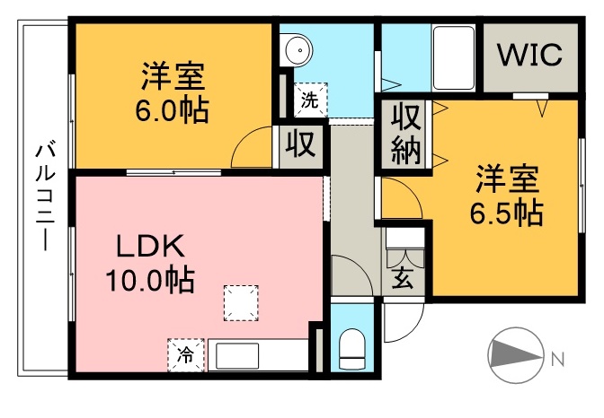 ソフィア横町　Ｄ棟 103号室 間取り