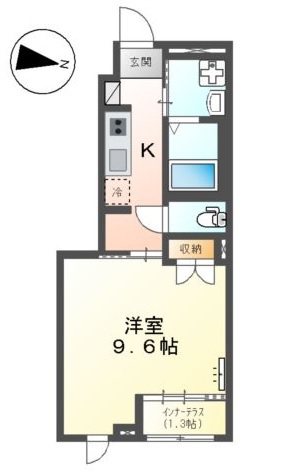 カーサ　アベート 102号室 間取り