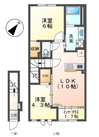 セゾン・コアＴＮⅡ 202号室 間取り