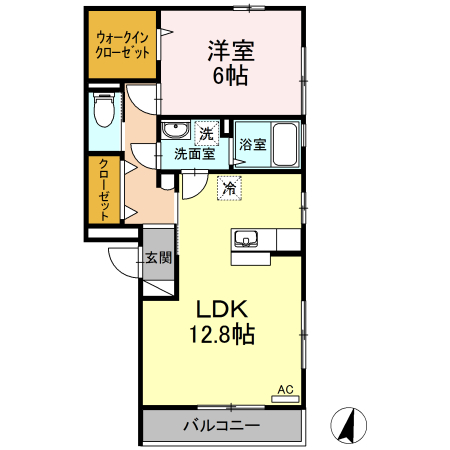 ジュネスあざみ 間取り図