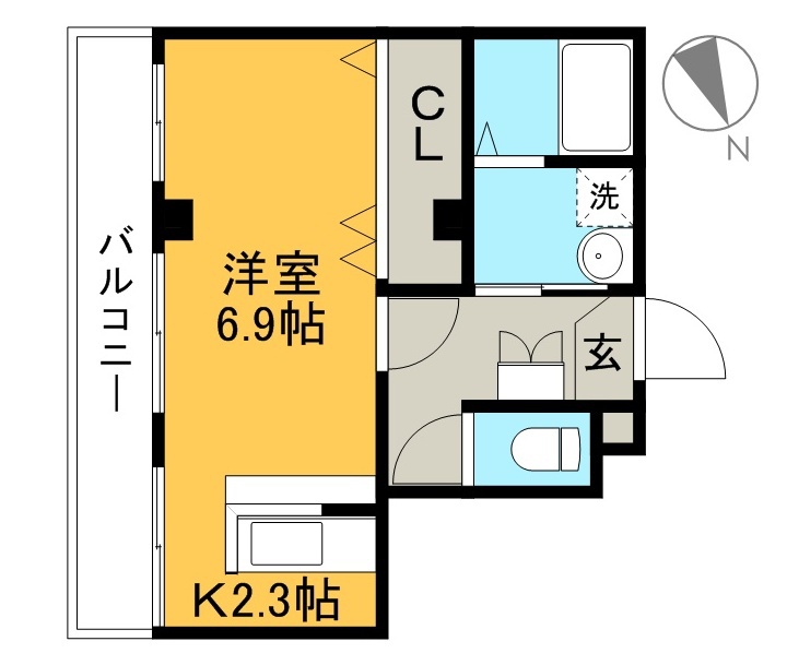 メゾンＳＥＩ 606号室 間取り