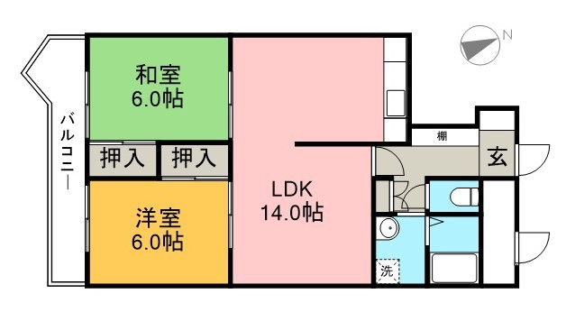 パインリーフ高知 間取り図