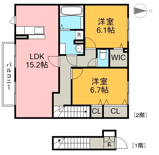 カーサ一宮 間取り図