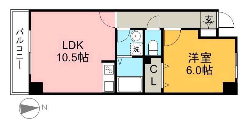 ハイツミルキーウェイ 305号室 間取り