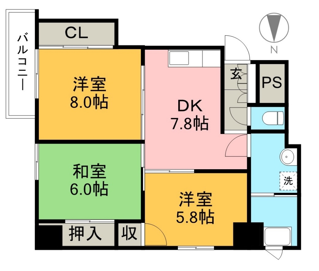 Ｎ＆Ａ　ＡＰＡＲＴＭＥＮＴ 301号室 間取り