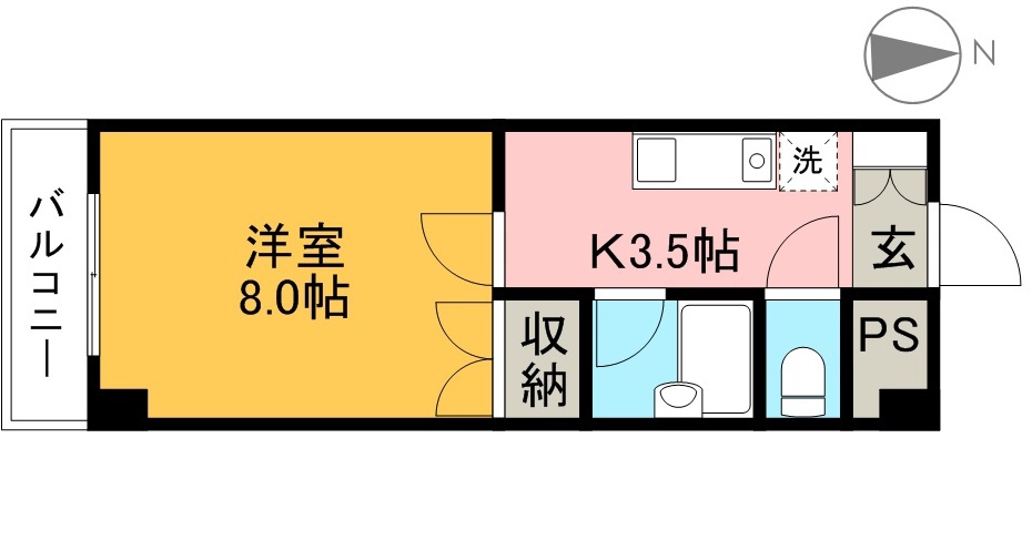 ミタニマンションⅢ 間取り図