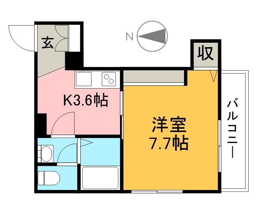 シャーメゾン朝倉駅前 205号室 間取り