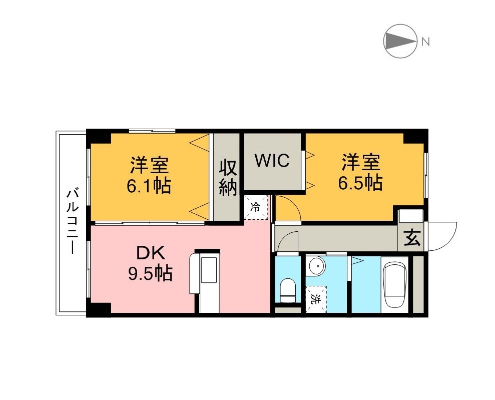 リバーパーク桂 間取り図