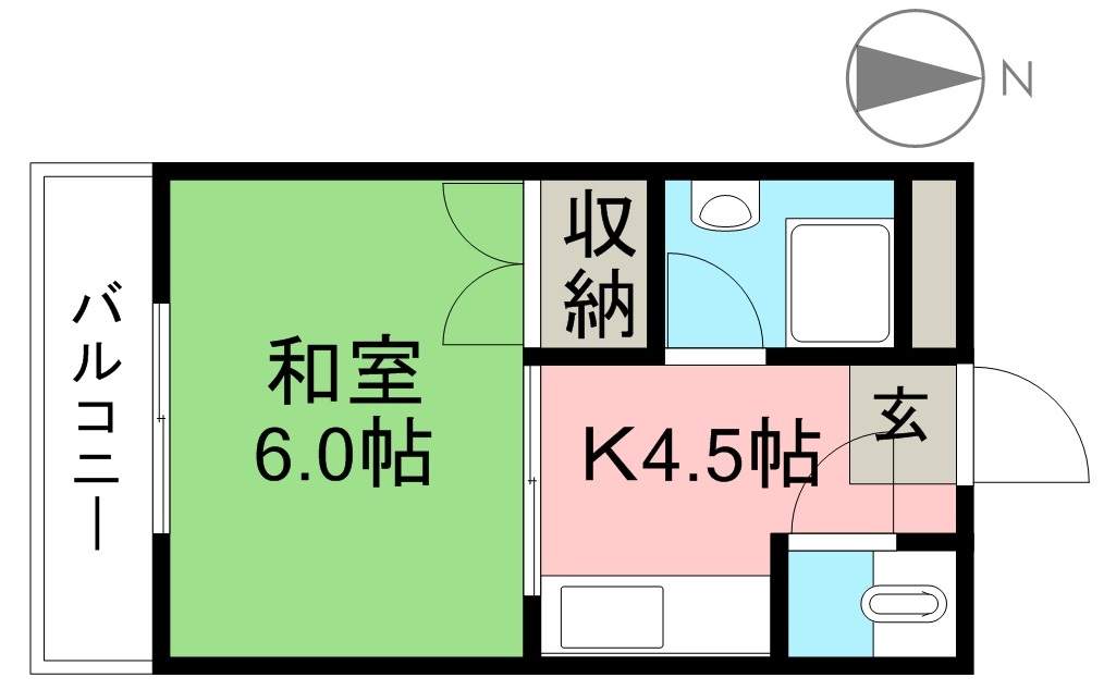 塚ノ原マンション 間取り図