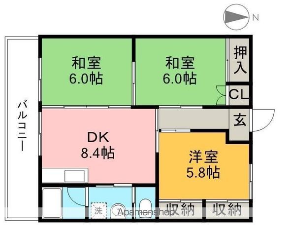 ハイツフジオ 305号室 間取り