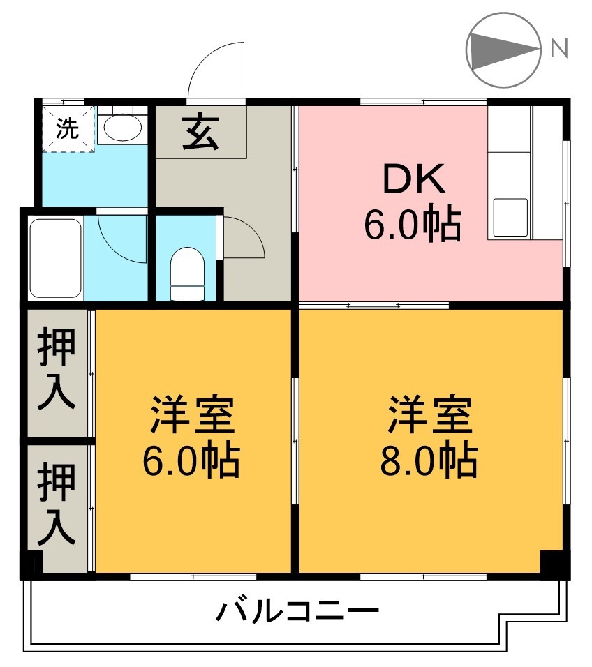 ＳＩＮＡＪＹＵＲＩＭＥ・ＧＲＥＥＮ 間取り図