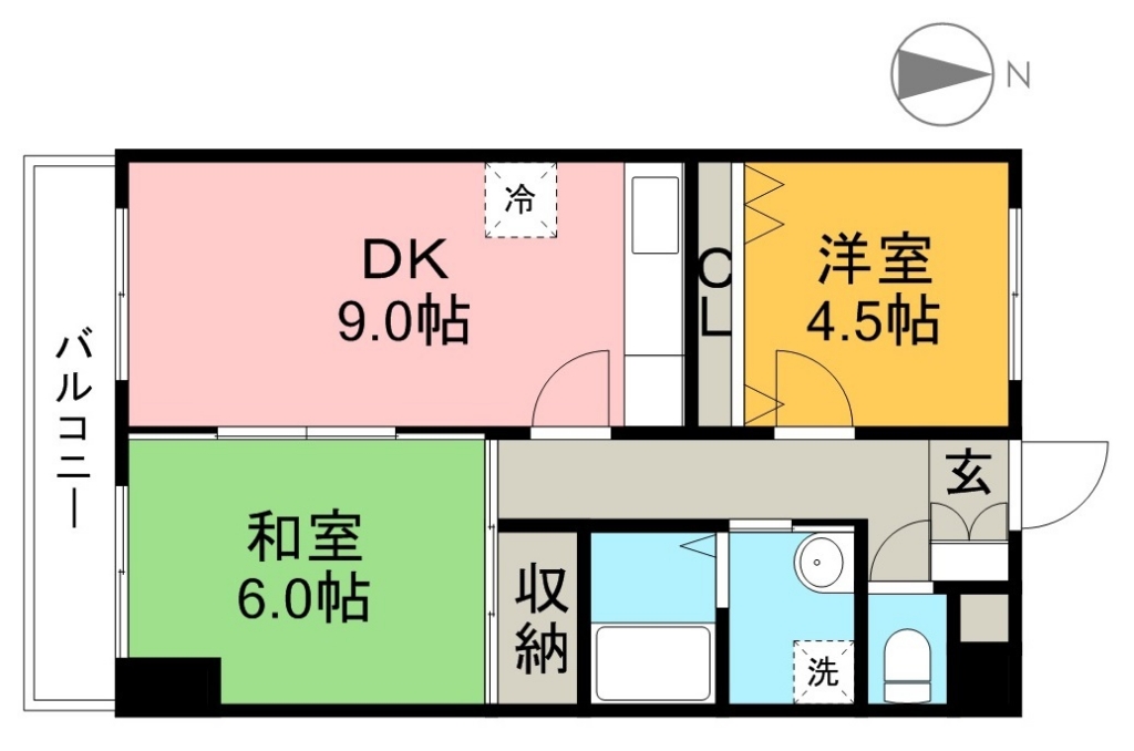 コーポ・リバーサイド 間取り図