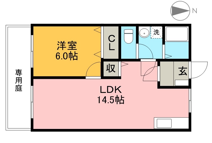 宮田ハイツ 間取り図