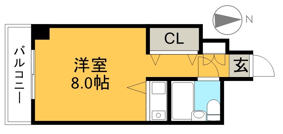 朝日プラザ知寄町パサージュ 間取り図