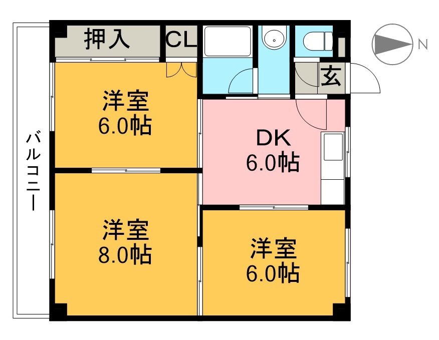 サンハイツ 間取り図