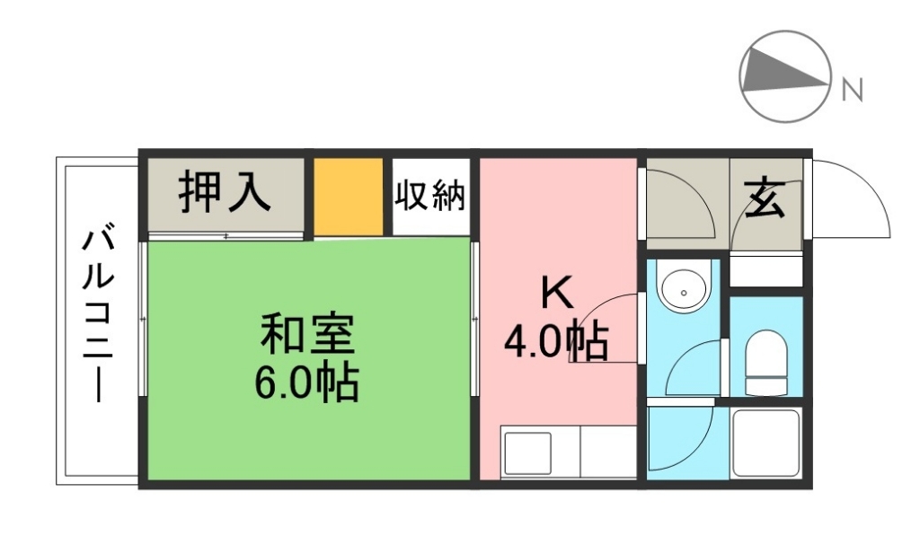 サンハイツⅡ 301号室 間取り