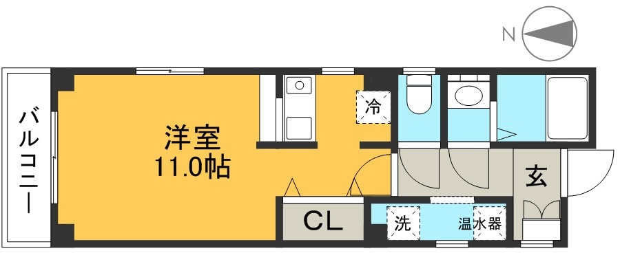 山﨑マンション（南はりまや町） 間取り図