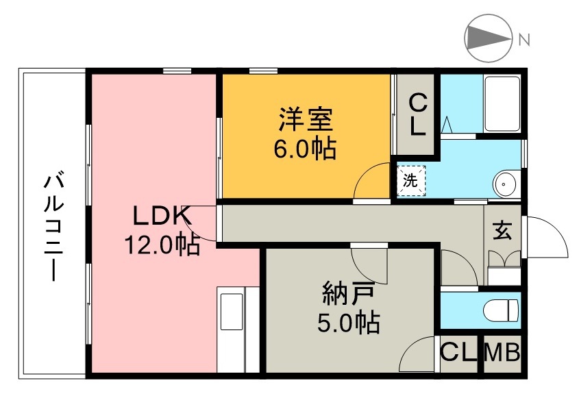 ロイヤル智晴 203号室 間取り