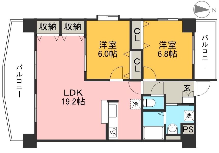 フィオーレ朝倉 間取り図