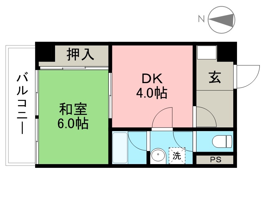 住友ハイツ 705号室 間取り