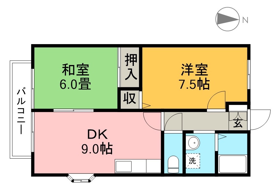 リヴェール・ボナール　Ａ棟 間取り図