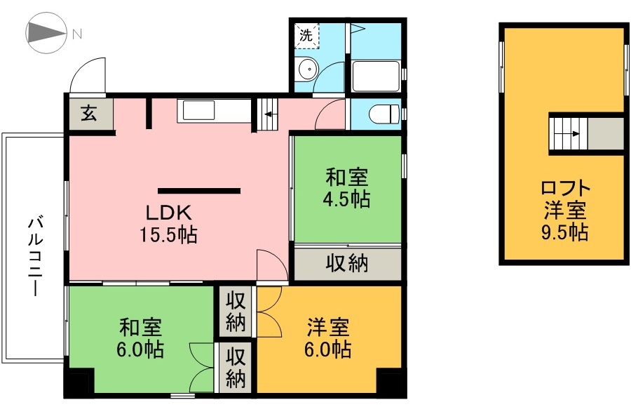 カサグレイズ 間取り図