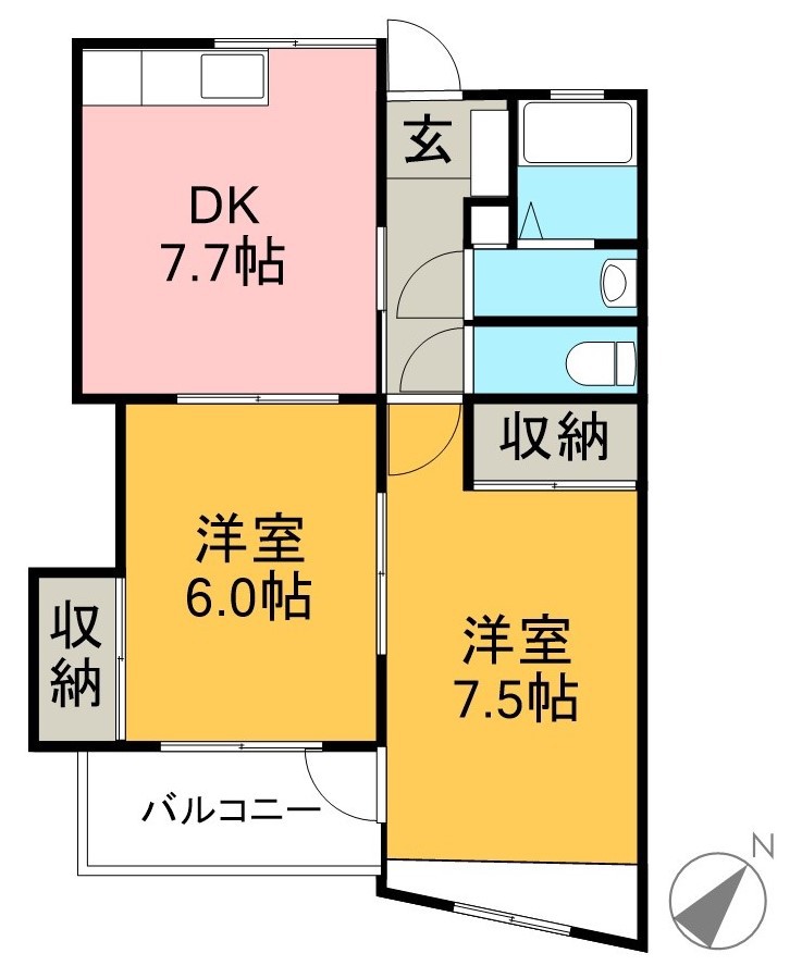 ＭＳ高須 302号室 間取り