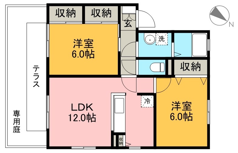 エスターテＴＵＫＡＳＡ　Ⅰ 間取り図