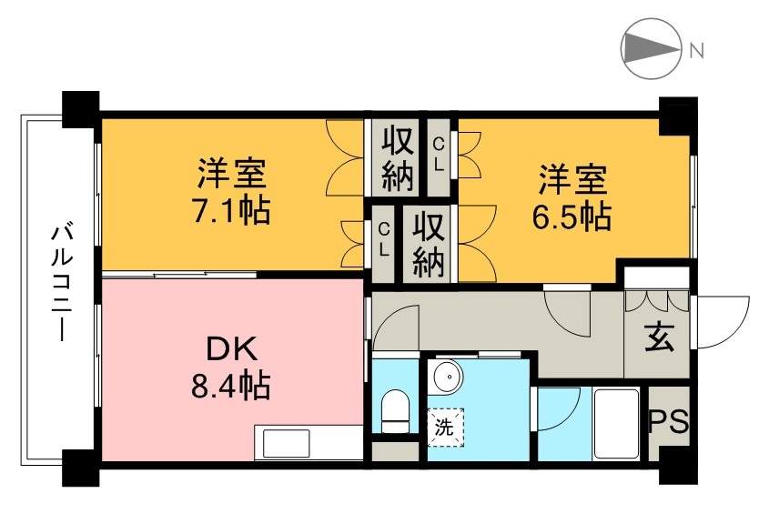 ノースリバーⅡ 間取り図