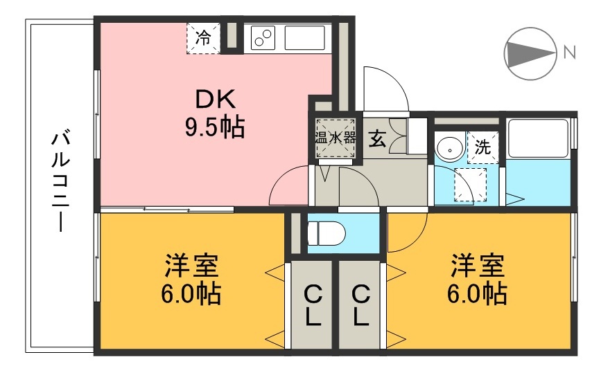 パストラル　Ｂ棟 間取り図