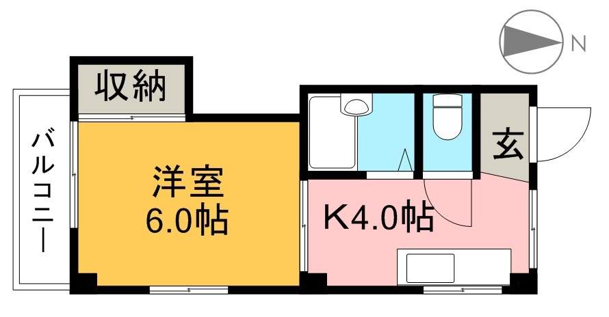 アゼリア２０ 203号室 間取り