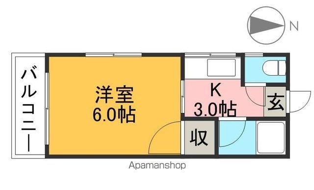 パークハイツ相模 203号室 間取り