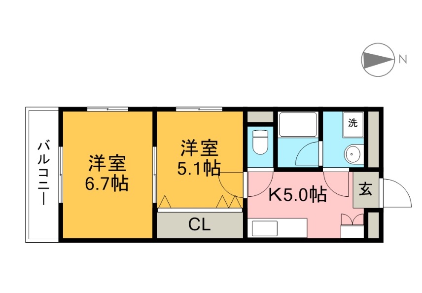 エクセル南金田 間取り図