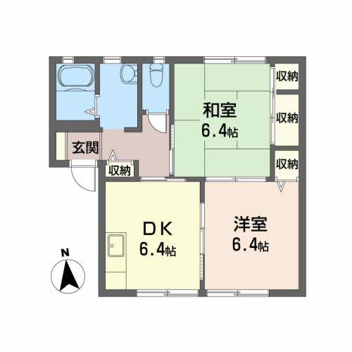 さんようハイツ　Ｂ棟 間取り図