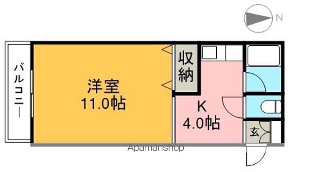 ハイスリー２１Ⅱ 207号室 間取り