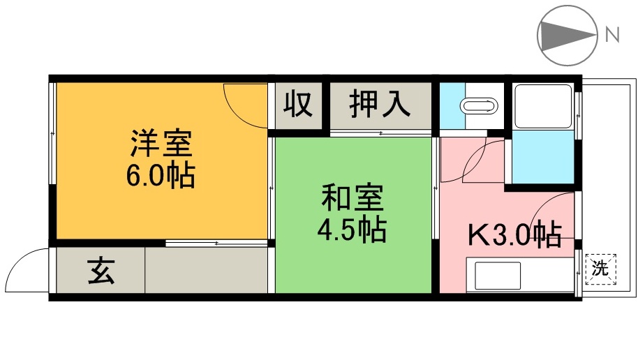 白樺荘 間取り図