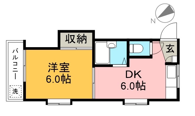 コーポＹＯＫＯＹＡＭＡ 間取り図