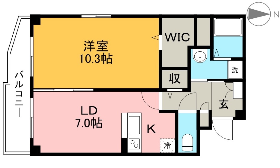 エピナール北久保 間取り図