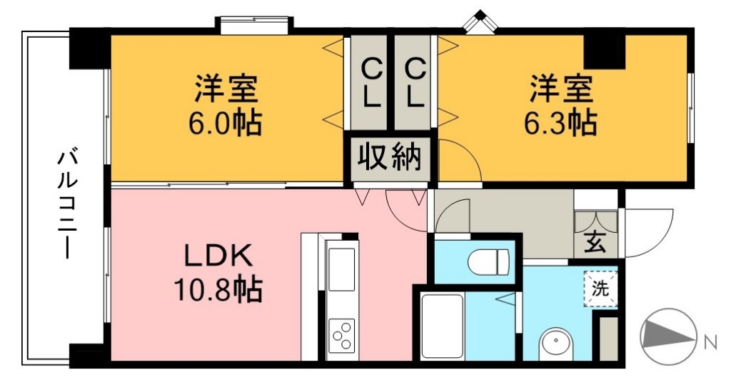 鏡川クレセントパーク 間取り図