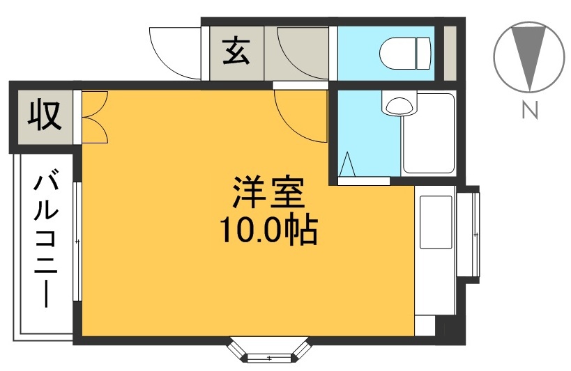 イーストコート 202号室 間取り